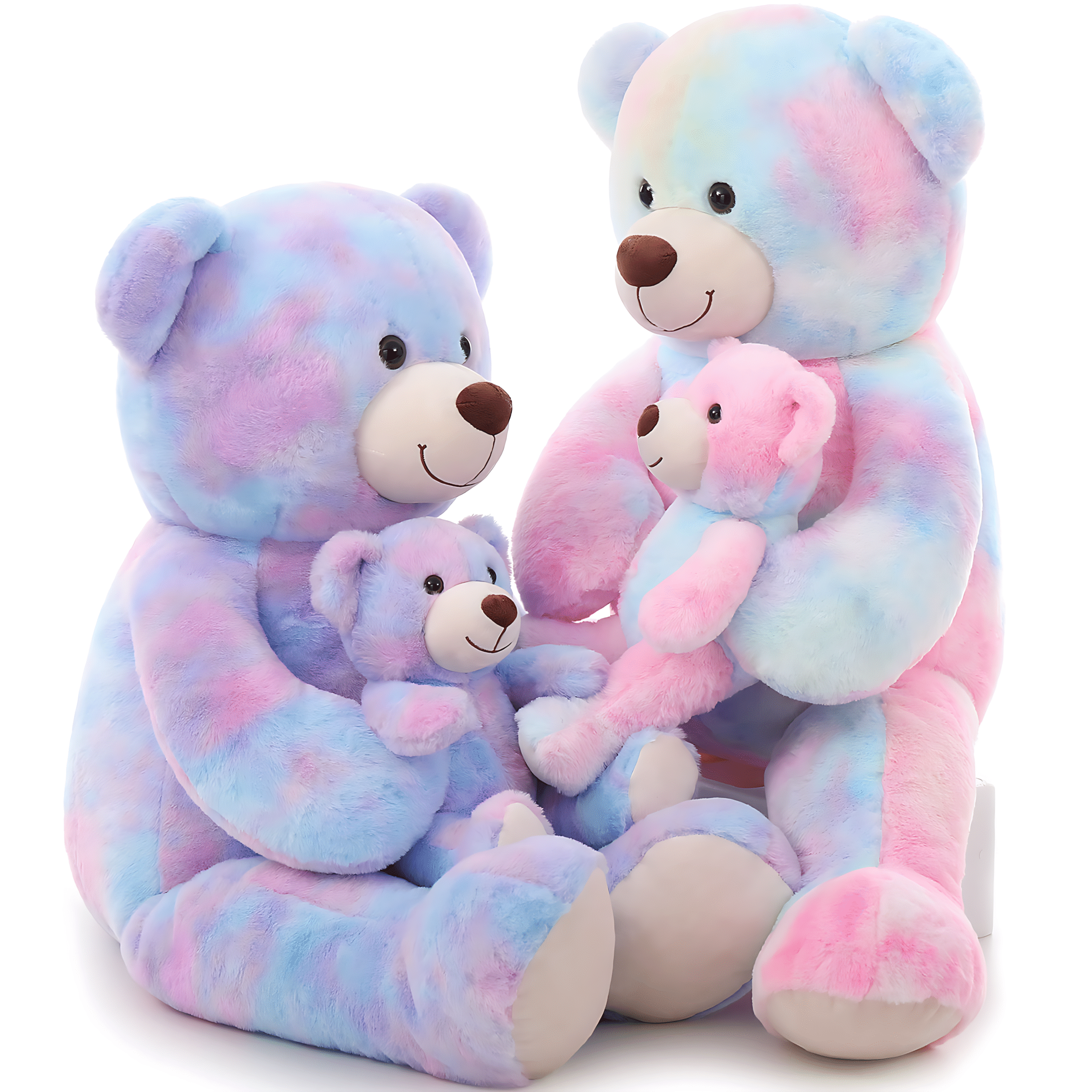 Tie-Dye Soft Stuffed Animal Teddy Bear Toy for Kids
