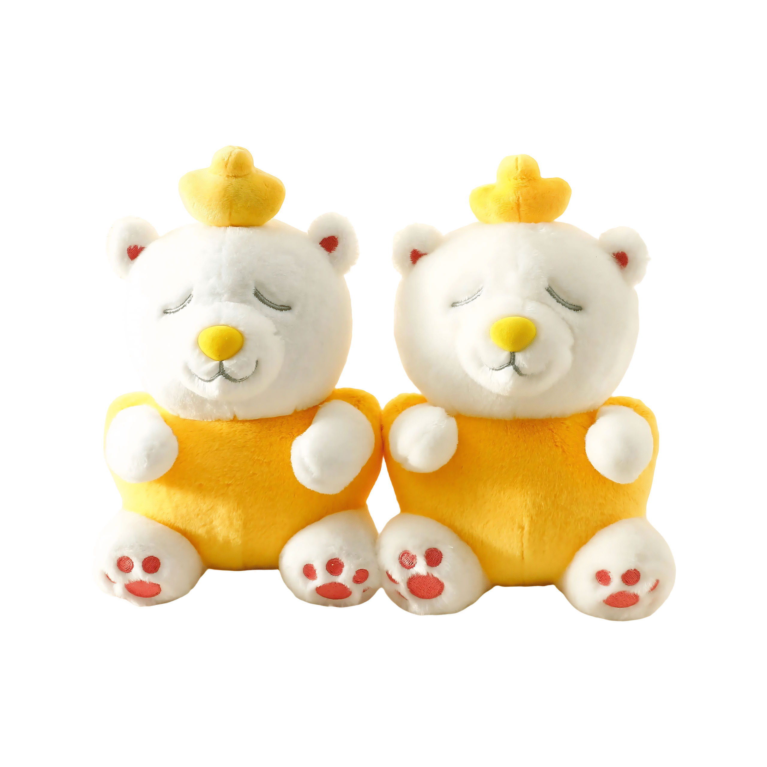 Hugging Bear Yuanbao Style Cute White Plush Toy