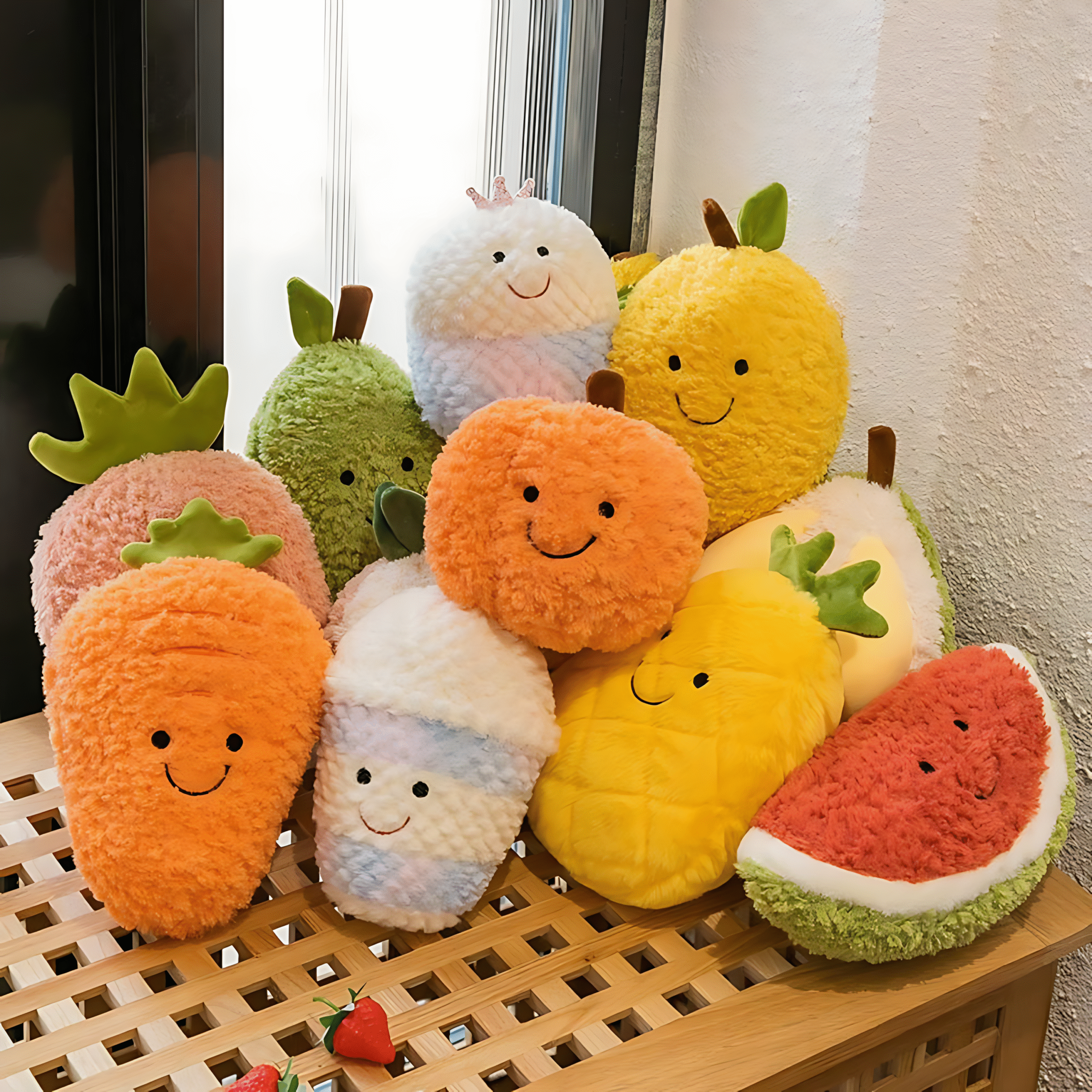 Cute Simulation Soft Stuffed Fruit Toy