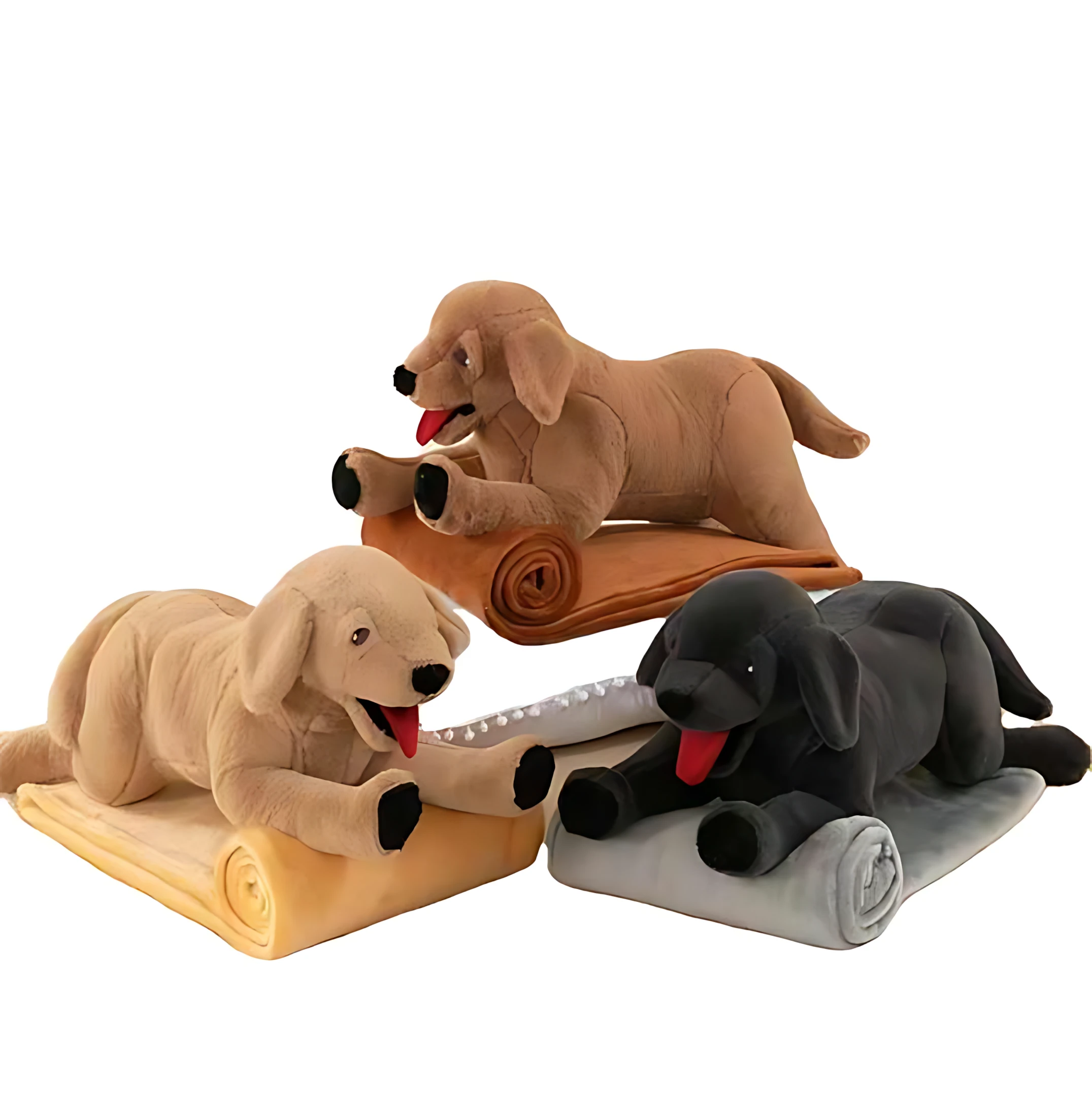 Sleeping dog cushion 2-in-1 air conditioning blanket throw pillow