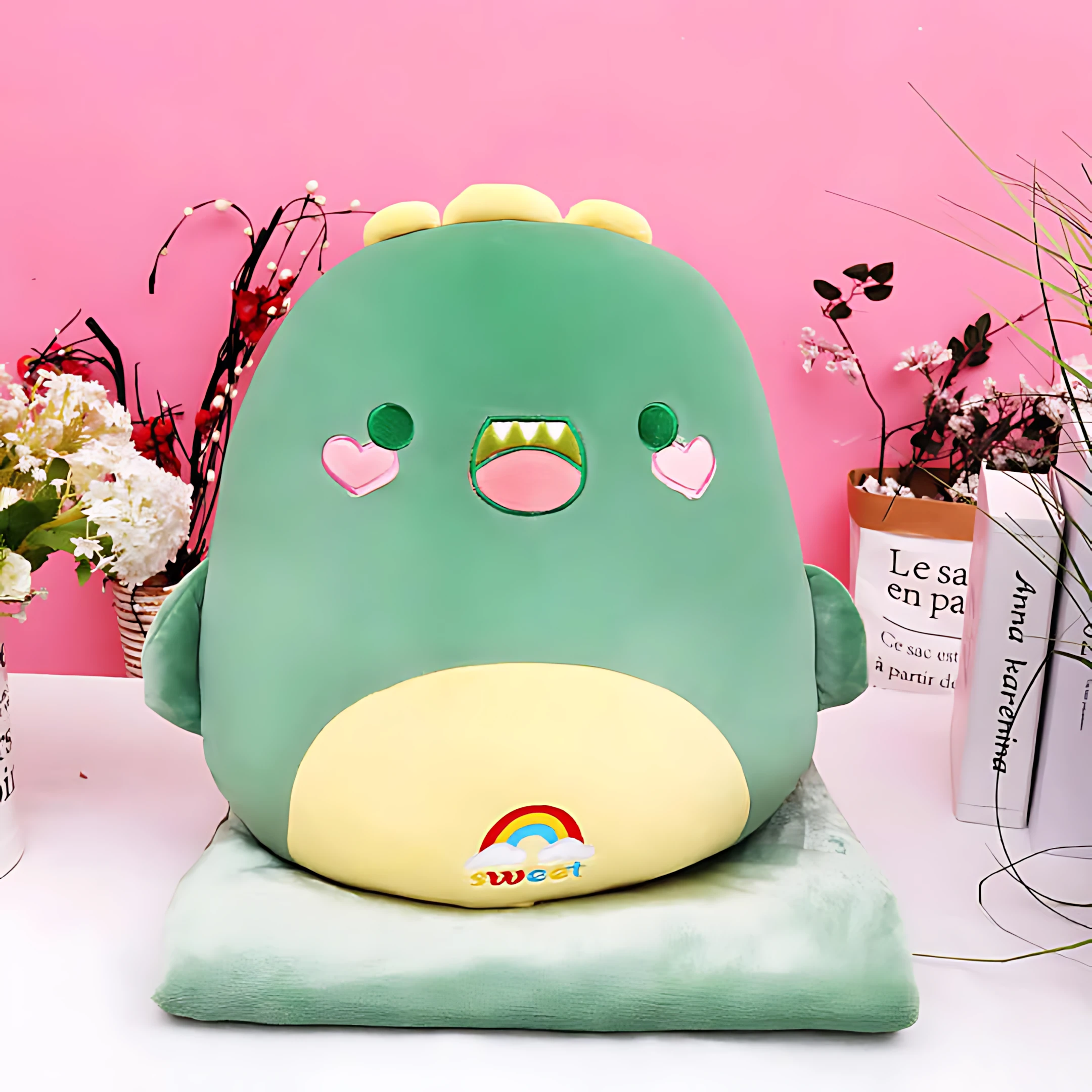 Multi-functional nap two-in-one bed plush pillow air conditioning blanket