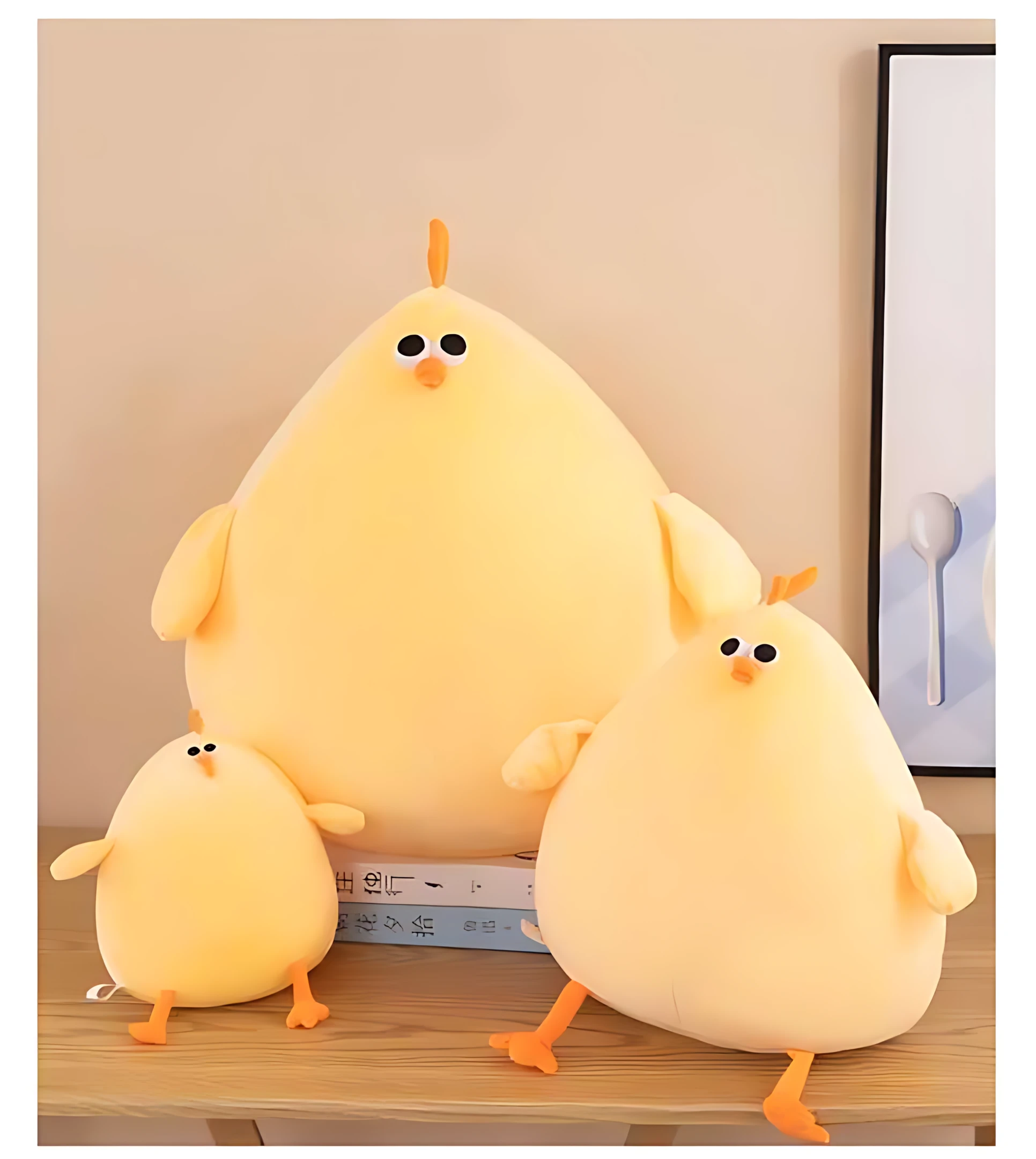 Cute cartoon chicken pillow soft stuffed throw pillow